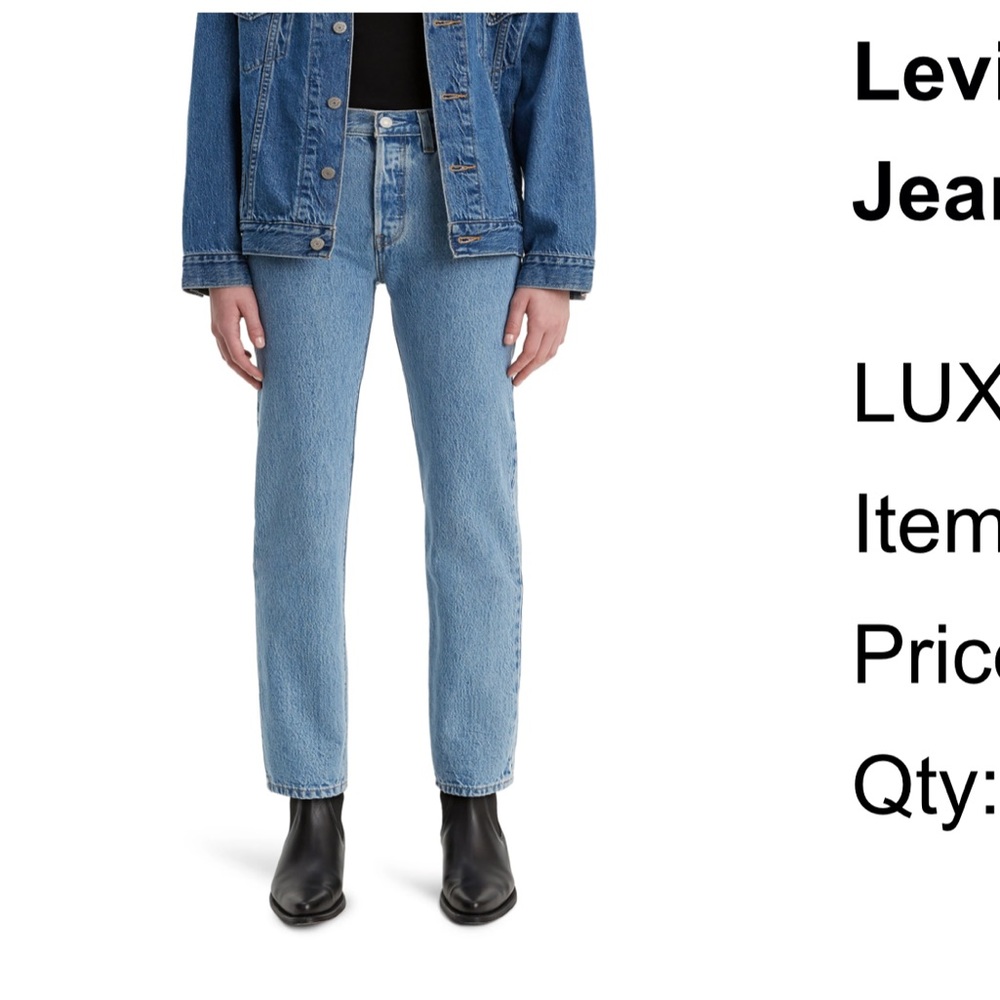 Levi’s 501 High Waist Straight Leg jeans (luxor indigo)